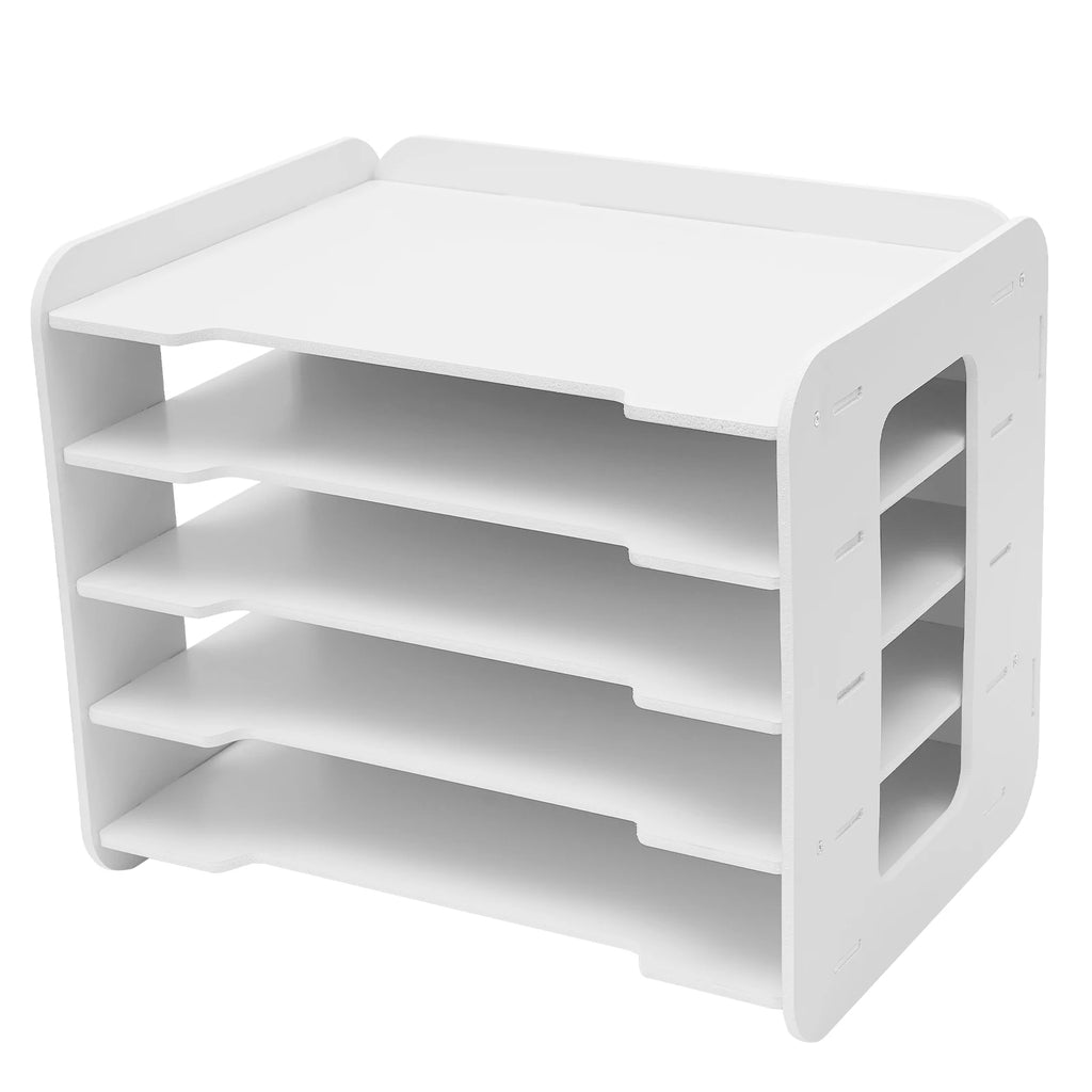 Organisateur De Bureau En Plastic Blanc