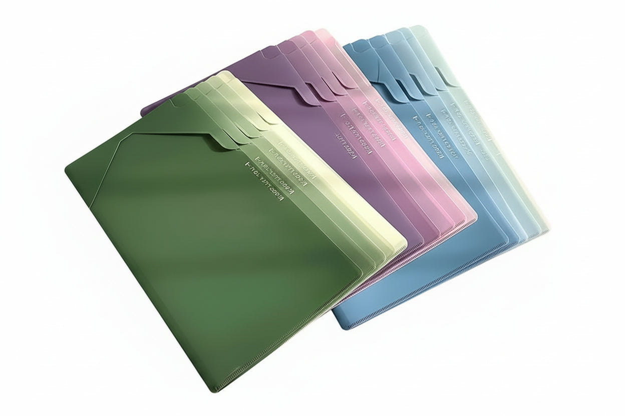 Pochette Plastique Coloré (Types 1)