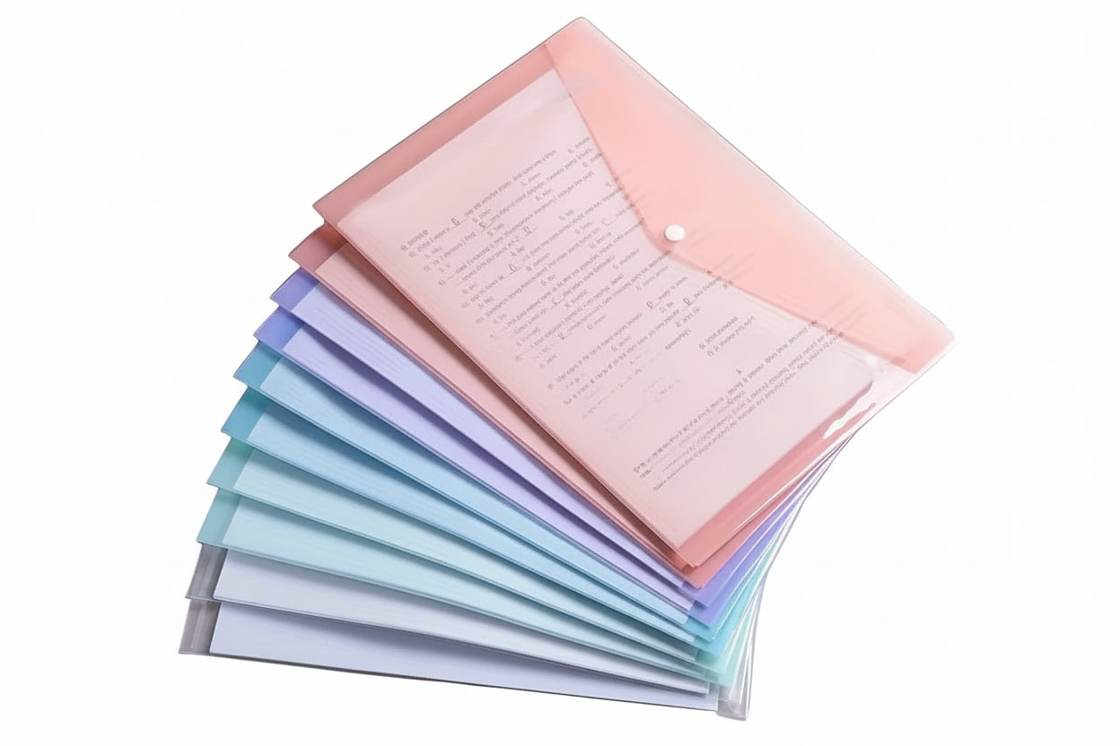 Pochette Plastique Coloré (Types 2)