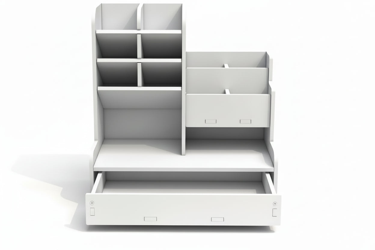 Rangement Multiple En Bois Pour Accessoire Bureau (Types 1)