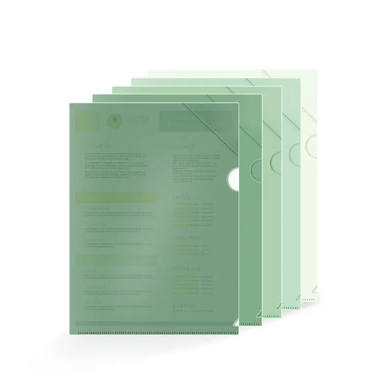 Pochette Plastique Coloré (Types 1)