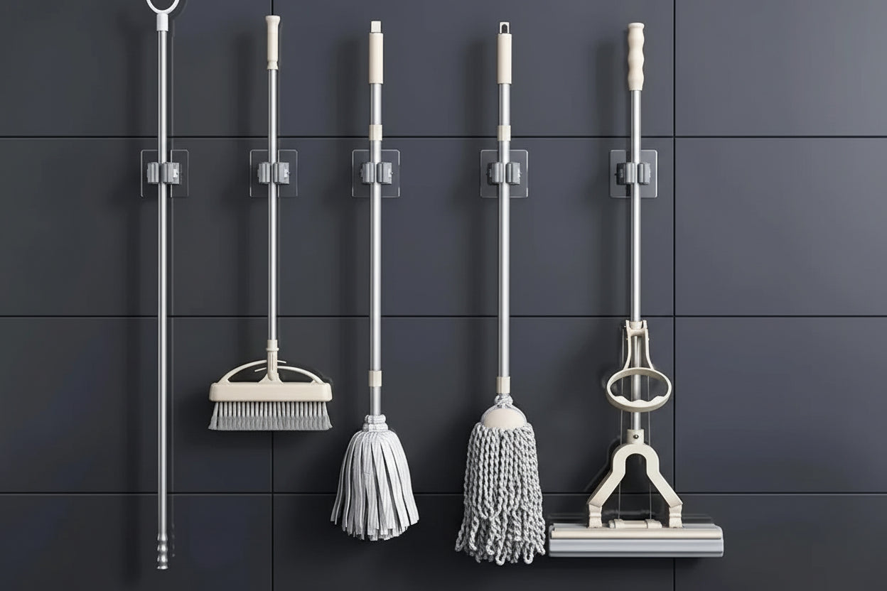 Support Mural Pour Balai