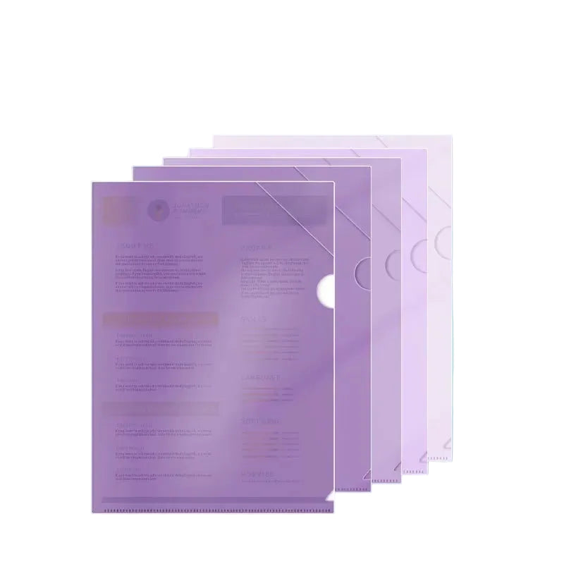 Pochette Plastique Coloré (Types 1)