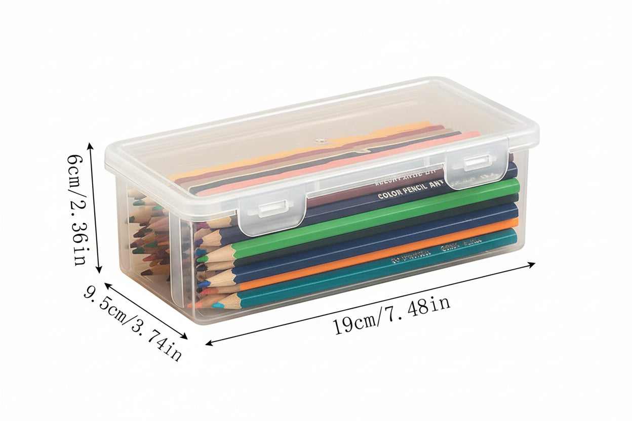 Boîte Rangement Stylo En Plastique