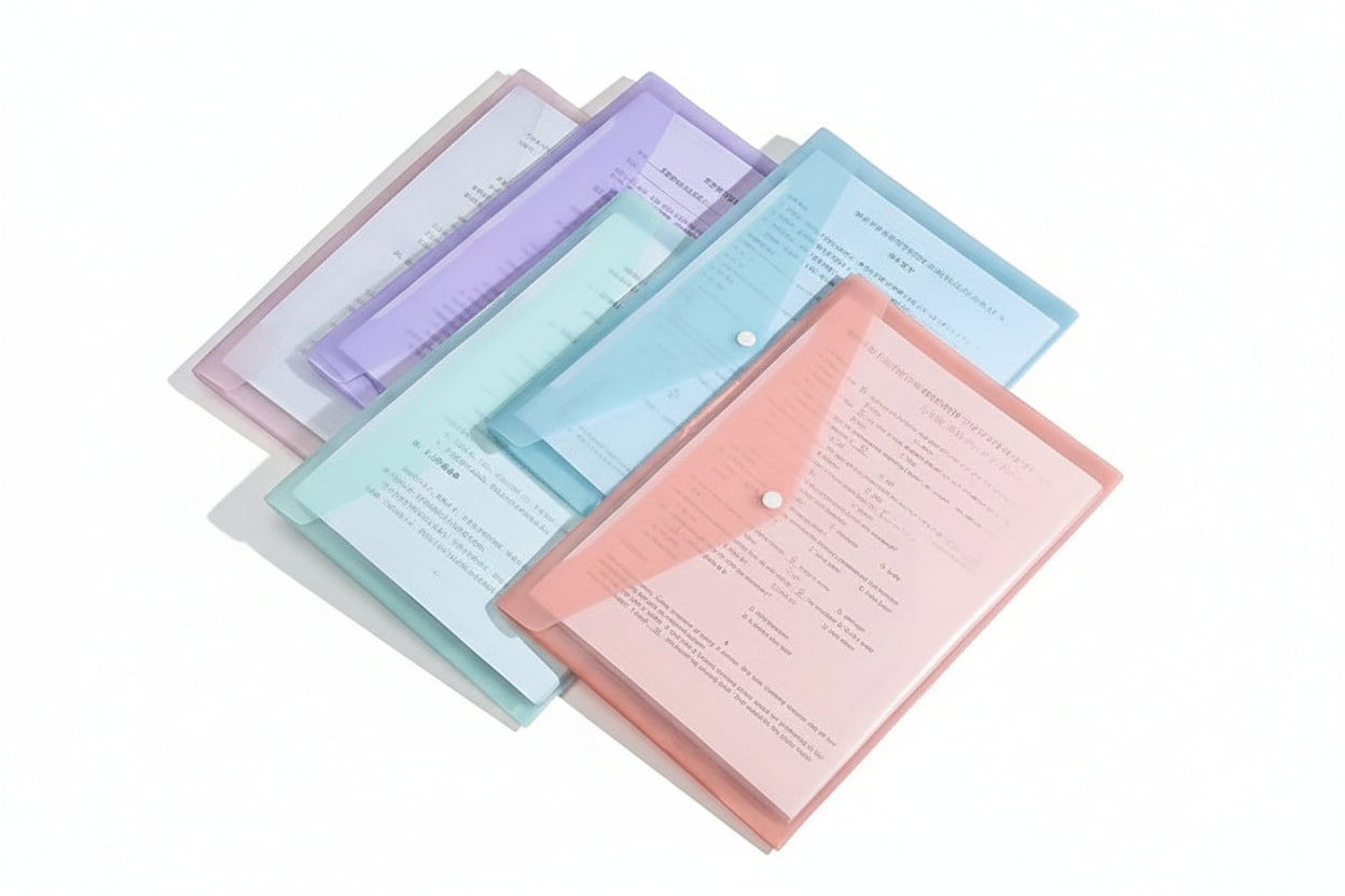 Pochette Plastique Coloré (Types 2)