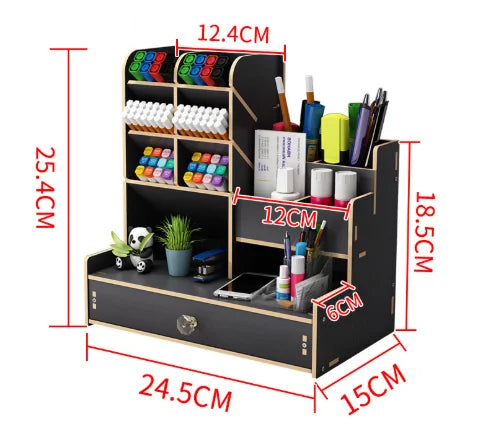 Rangement Multiple En Bois Pour Accessoire Bureau (Type 2)